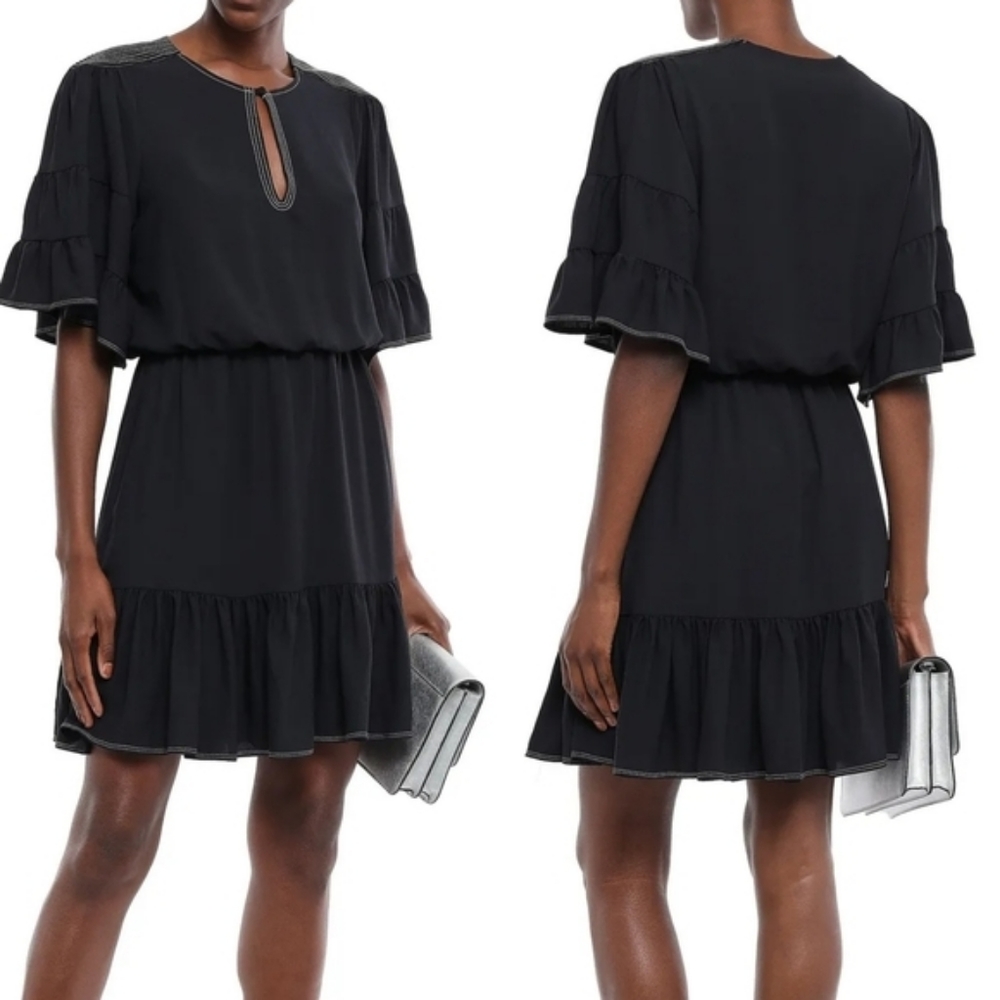 JOIE | tersea gathered crepe mini dress